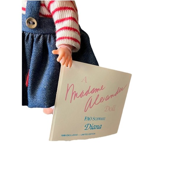 Madame Alexander 8" FAO Schwarz  DIANA & DAVID Pair w/ Wagon, 1989 - Picture 4 of 6